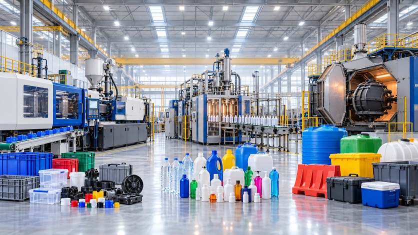 Injection molded plastic household items